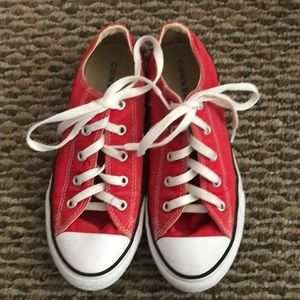 Red Converse Chuck Taylor All Star Classic Low Top ❤️